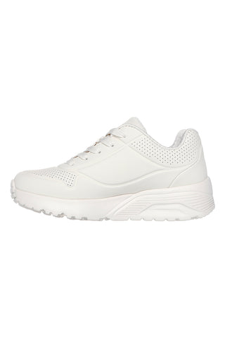 Sneakers bianco naturale con cuori metallici Skechers Uno Lite Metallic Love