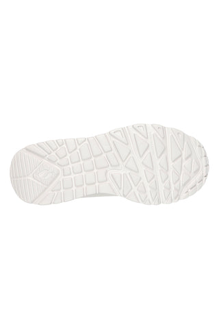 Sneakers bianco naturale con cuori metallici Skechers Uno Lite Metallic Love
