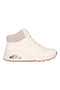 Sneakers bianche alte con collo in maglia Skechers Uno Gen1 Darling Daze