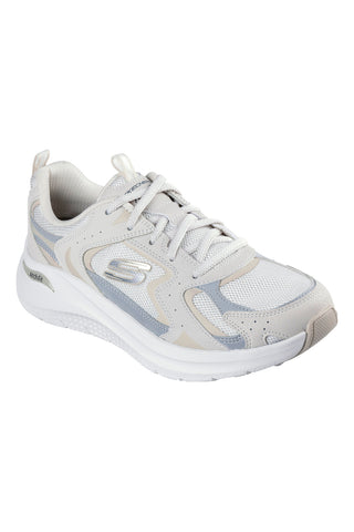 Sneakers beige e grigie con supporto plantare Skechers Arch Fit 2 Vintage Luxe