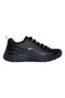 Skechers ARCH FIT 2.0 STAR BOUND Schwarze Lederschuhe mit Fußgewölbeunterstützung