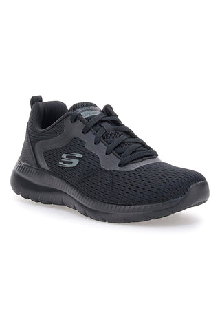 Scarpe nere leggere in mesh con Memory Foam Skechers Bountiful Quick Path