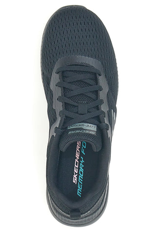 Scarpe nere leggere in mesh con Memory Foam Skechers Bountiful Quick Path