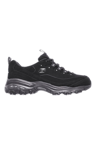 Sneakers nere con inserti in pelle e Memory Foam Skechers D'Lites Play On