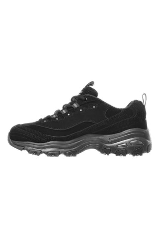 Sneakers nere con inserti in pelle e Memory Foam Skechers D'Lites Play On