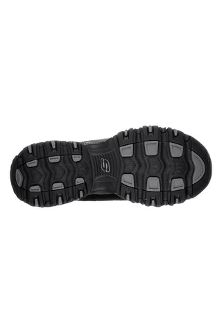Sneakers nere con inserti in pelle e Memory Foam Skechers D'Lites Play On