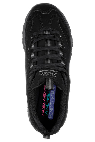 Sneakers nere con inserti in pelle e Memory Foam Skechers D'Lites Play On