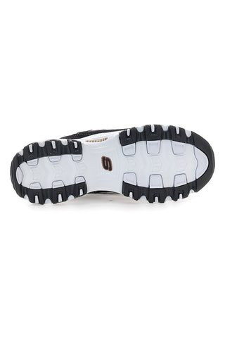 Sneakers nere con dettagli rose gold e Memory Foam Skechers D'Lites Devoted Fan