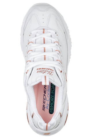 Sneakers bianche con dettagli oro e Memory Foam Skechers D'Lites Fresh Start