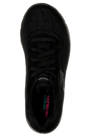 Scarpe sportive nere con mesh floreale e Memory Foam Skechers Dynamight 2.0 Homespun