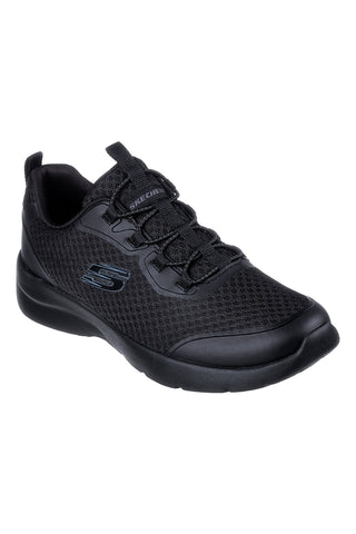 Skechers Dynamight 2.0 Social Orbit – Leichte Schnür-Sneaker in Schwarz