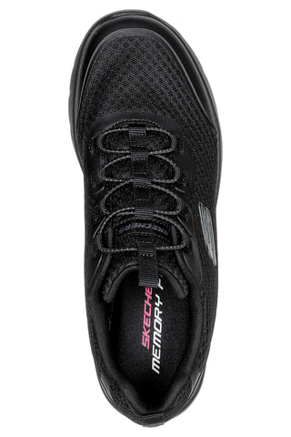 Skechers Dynamight 2.0 Social Orbit – Leichte Schnür-Sneaker in Schwarz