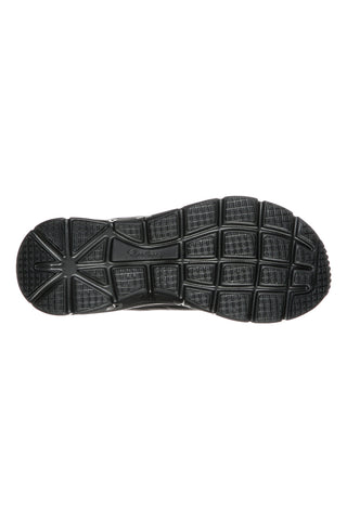 Schwarze Leder-Sneaker mit Memory Foam Skechers Fashion Fit Effortless