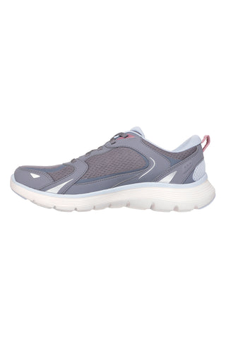 Skechers Flex Appeal 5.0 Retro Rush – staubgraue Mesh-Sneaker mit Memory-Schaum
