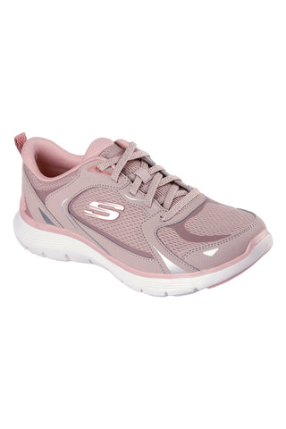Sneakers rosa in mesh con memory foam Skechers Flex Appeal 5.0 Retro Rush