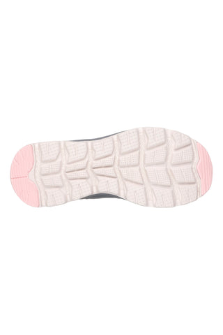 Skechers Glide-Step Sole Paradise Valley Memory Foam Glide-Step Sole Graue und blaue Sneakers