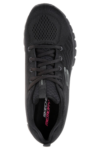 Sneakers nere in mesh con Memory Foam Skechers Graceful Get Connected
