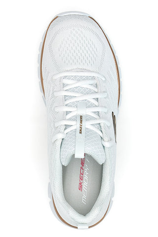 Weiße Mesh-Sneaker mit Memory Foam Skechers Graceful Get Connected