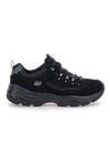 Schwarze Sneakers aus Leder und Mesh mit Skechers I-Conik Memory Foam