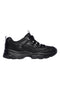 Schwarze Leder-Sneaker mit Memory Foam Skechers Iconic Unabashed