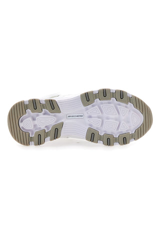 Weiße Ledersneaker mit Skechers Iconic Unabashed Memory Foam