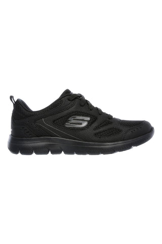 Sneakers nere in pelle e mesh con Memory Foam Skechers Summits Suited
