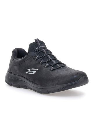 Skechers Summits Itz Bazik Leichte Slip-On-Sportschuhe in Schwarz