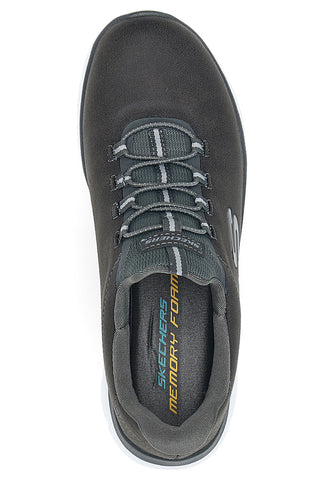 Scarpe sportive grigie slip-on leggere Skechers Summits Itz Bazik