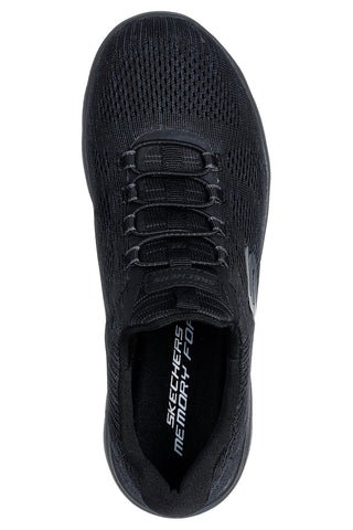 Schwarze Mesh-Sneaker mit Memory Foam Skechers Summits Fun Flare