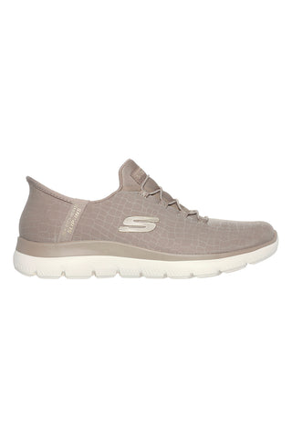 Slip-ins beige con mesh brillante Skechers Summits Classy Night