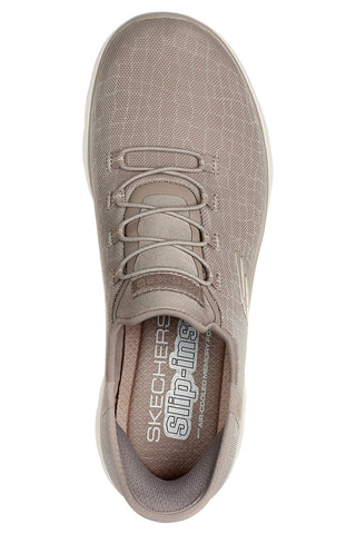 Beige Slipper mit glänzendem Mesh Skechers Summits Classy Night