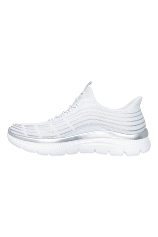 Skechers Summits Plus Soft Luster – Leichte, atmungsaktive Sneakers aus Stoff in Weiß