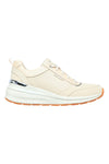 Beige Sneakers mit perforiertem Obermaterial und Memory Foam Skechers Billion Subtle Spots