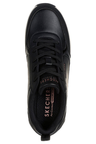Skechers Billion 2 Fine Shine Schwarze Sneakers mit glänzenden Details