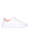 Skechers – Cordova Classic Best Behavior – Weiße Plateau-Sneaker mit rosa Details