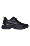 Skechers – Hazel Step N Flow – Schwarze Sneakers mit Metallic-Details