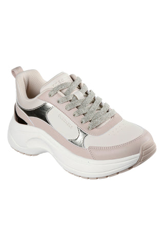 Sneakers beige con dettagli laminati Skechers HAZEL 2 STUNNING YOU