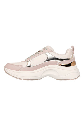Sneakers beige con dettagli laminati Skechers HAZEL 2 STUNNING YOU