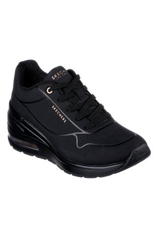 Scarpe nere con zeppa e suola Air Skechers Million Air Elevated Air