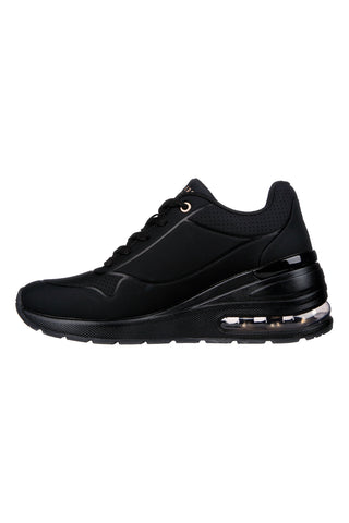 Scarpe nere con zeppa e suola Air Skechers Million Air Elevated Air