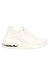 Scarpe bianche con zeppa e suola Air Skechers Million Air Elevated Air