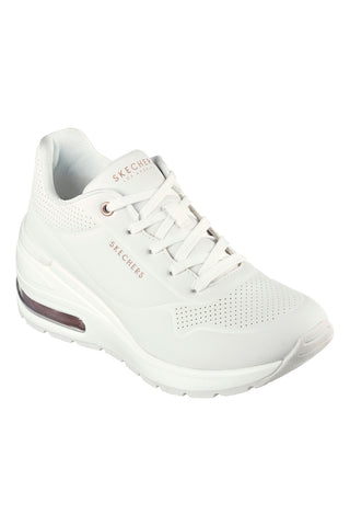 Scarpe bianche con zeppa e suola Air Skechers Million Air Elevated Air
