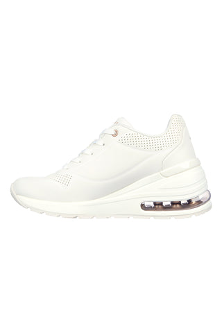 Scarpe bianche con zeppa e suola Air Skechers Million Air Elevated Air