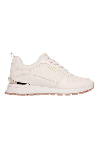 Sneakers off white con dettagli gold e suola alta Skechers Runway Classy Gal Womens