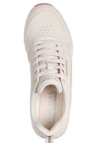 Sneakers off white con dettagli gold e suola alta Skechers Runway Classy Gal Womens