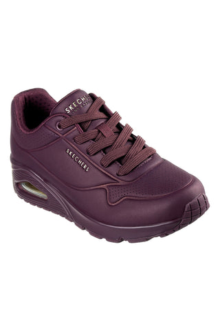 Skechers Uno Stand On Air – Lila Sneakers mit luftgekühltem Memory Foam und gepolsterter Sohle