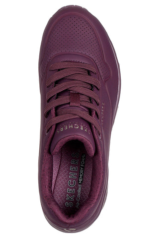 Sneakers viola con suola ammortizzata Air-Cooled Memory Foam Skechers Uno Stand On Air