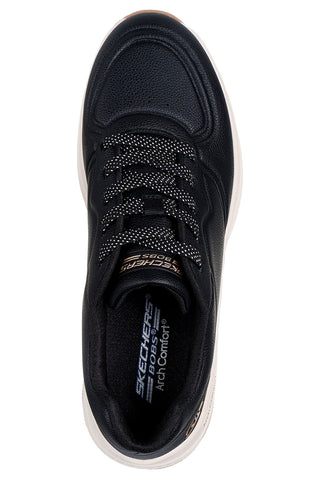 Schwarze Sneakers mit Memory Foam und Fußgewölbeunterstützung Skechers BOBS Arch Comfort B Sweet - A Bind