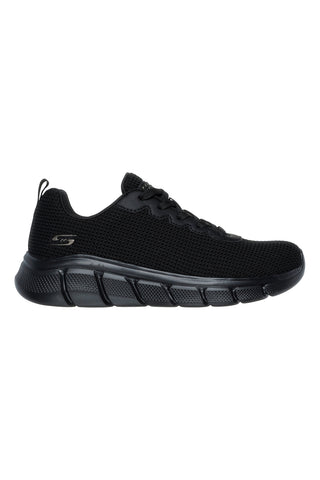 Schwarze vegane Mesh-Sneaker mit Memory Foam Skechers BOBS B Flex Visionary Essence