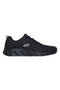 Schwarze Slip-On Mesh-Sneaker mit Memory Foam Skechers BOBS Squad Chaos Daily Inspiration